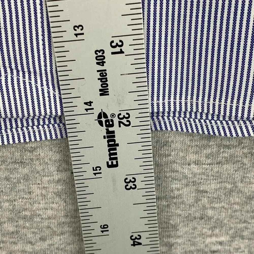 Ralph Lauren Polo Shirt Mens 17 Blue Striped Button Up Long Sleeve Classic Fit